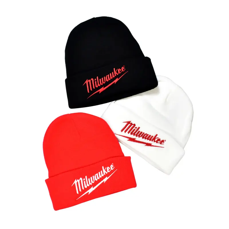 Čepice Milwaukee KULICH, černá pletená/žebrovaná tkanina, MIKULIB